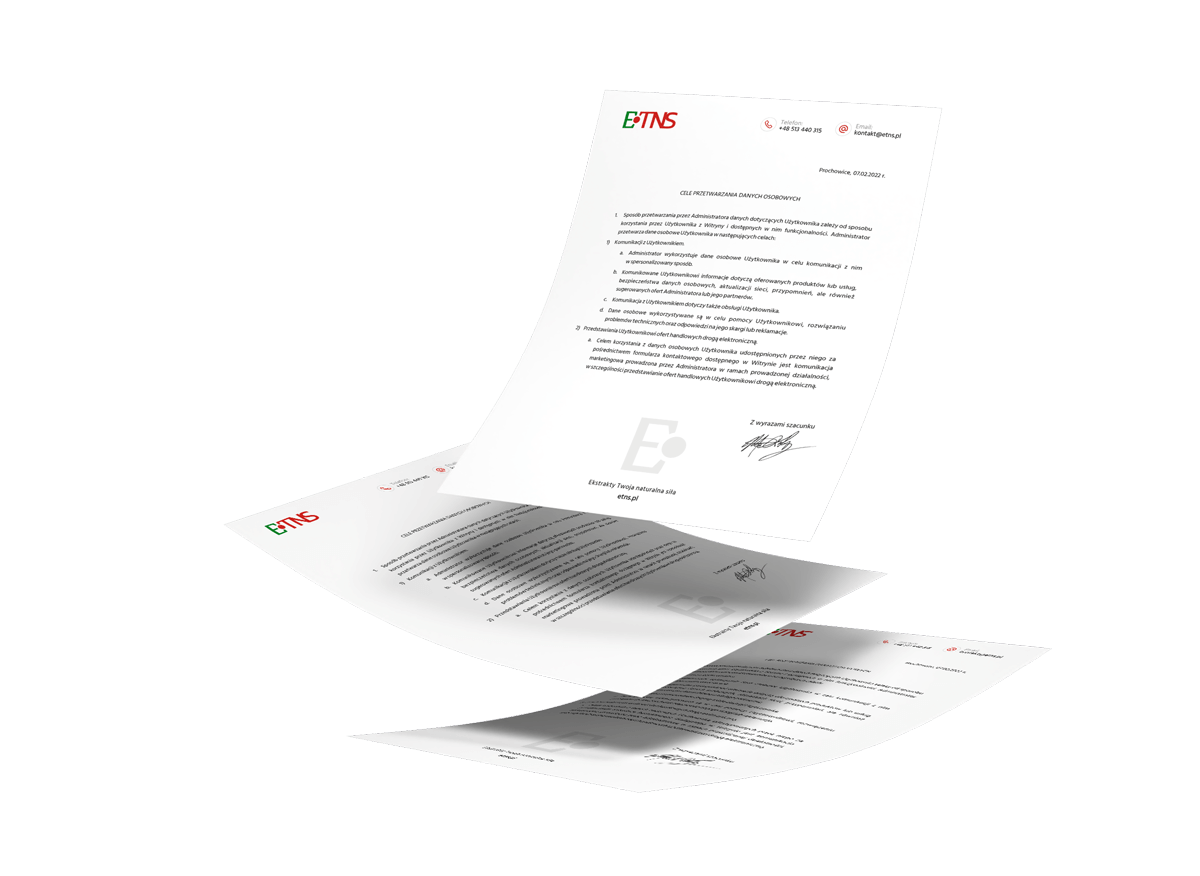 etns papier firmowy