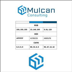 Mulcan Consulting Logo kolorystyka