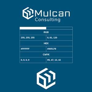 Mulcan Consulting Logo kolorystyka
