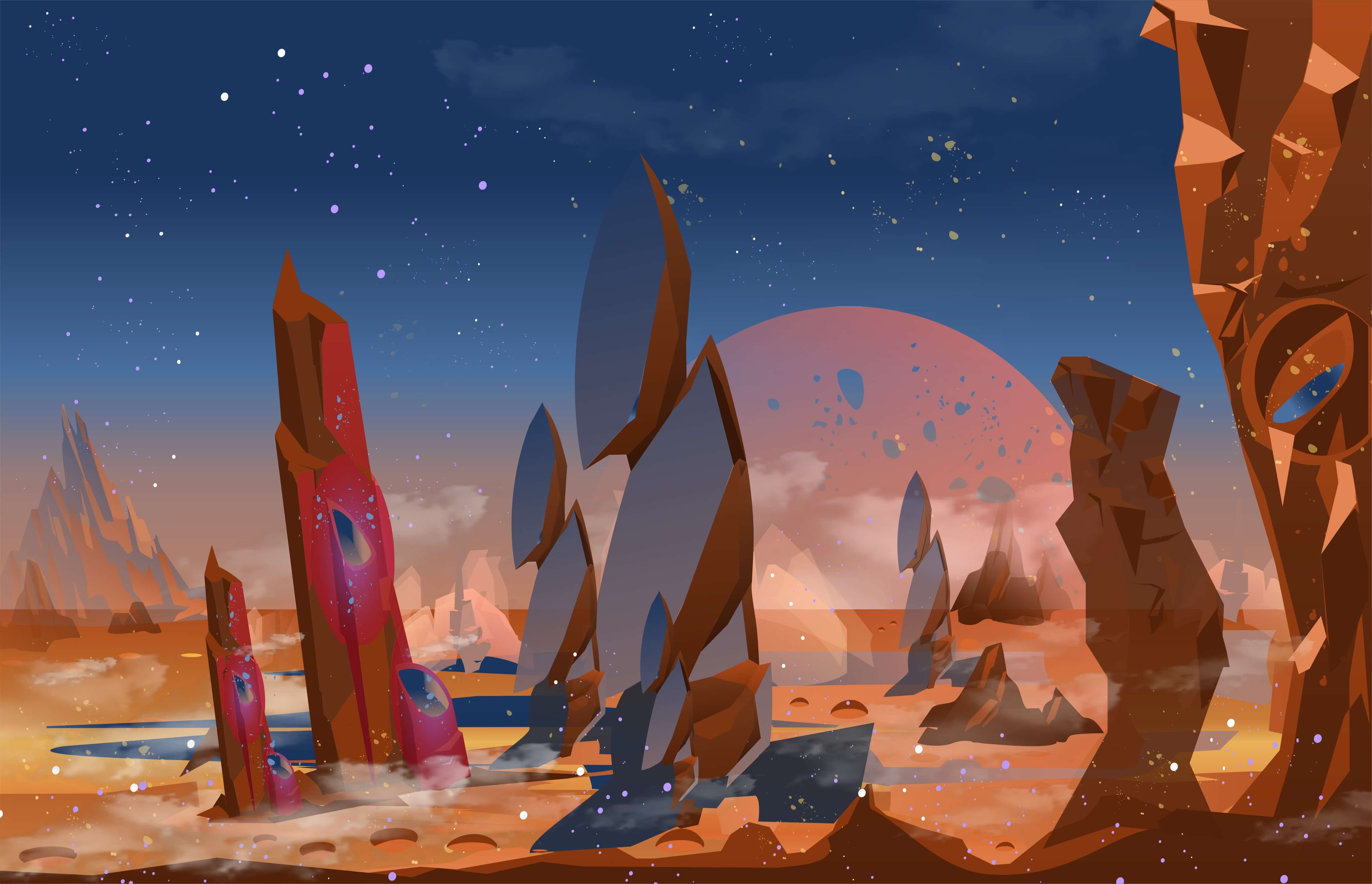 creana Krajobraz kosmiczny